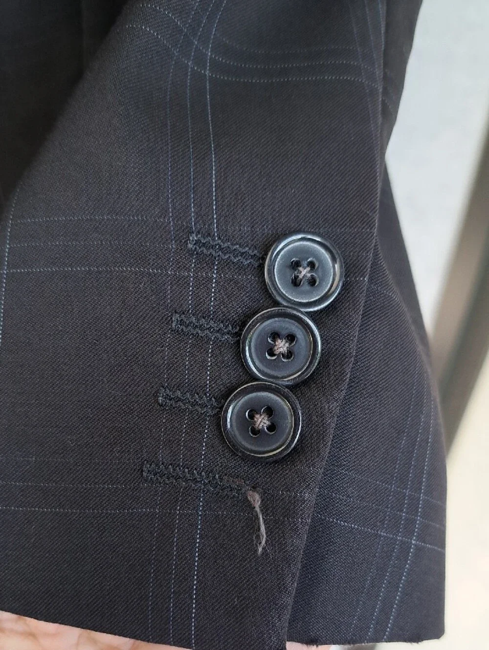 Men's Black Two-Button Blazer Jacket Made In Italy High Quality